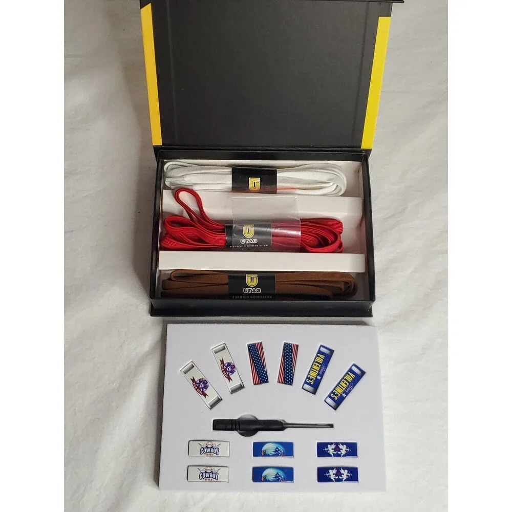 Utag Style Easy No Tie Shoe Lace Shoe Strings and Charms - Picture 4 of 4
